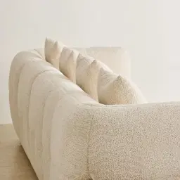 Amity Stone Cream Woven Fabric 4 Pieces Modular Sofa with Left Chaise