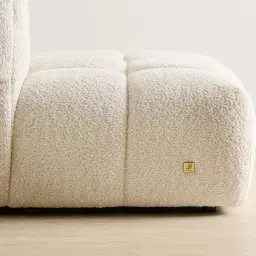 Amity Stone Cream Woven Fabric 3 Pieces Modular Sofa with Right Arm and Left Chaise
