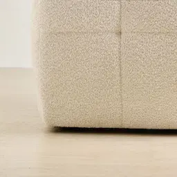 Amity Stone Cream Woven Fabric 3 Pieces Modular Sofa with Right Arm and Left Chaise