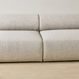 Pebbla Slate Grey Fabric 4 Pieces Modular Corner Sofa with Left Arm Wide and Right Arm Wide