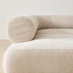 Pebbla Tuscan Sand Fabric 4 Pieces Modular Corner Sofa with Left Terminal and Right Terminal