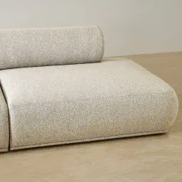 Pebbla Slate Grey Fabric 4 Pieces Modular Corner Sofa with Left Terminal and Right Terminal