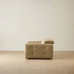 Jones Desert Brown Leather 2 Pieces Modular Dual Electric Recliner