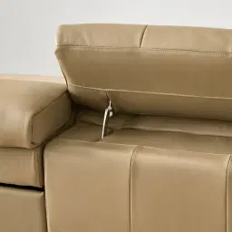 Jones Desert Brown Leather 3 Pieces Modular Dual Electric Recliner