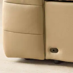 Jones Desert Brown Leather 3 Pieces Modular Dual Electric Recliner