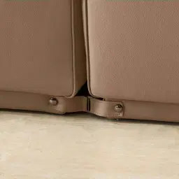 Crosby Mushroom Beige Leather 2 Pieces Modular Sofa