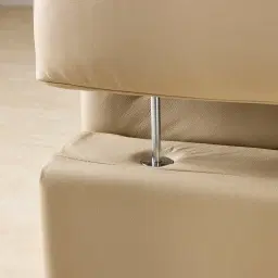 Linton Desert Brown Leather 3 Pieces Modular Dual Electric Recliner