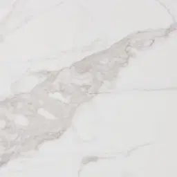 Aspen Matte Black Rounded Corners Console Table with White Sintered Stone Top