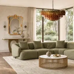 Aspen Brushed Bronze Rounded Corners Console Table with White Sintered Stone Top