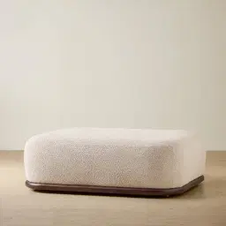 Bellagio Mid Beige Woven Fabric Ottoman Module