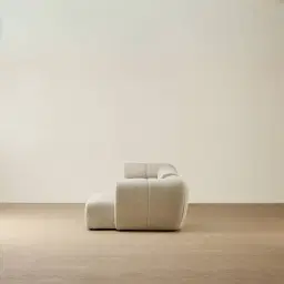 Quincy Slate Grey Fabric 4 Pieces Modular Sofa with Left Arm and Right Cuddler