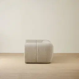 Quincy Slate Grey Fabric 2 Pieces Modular Sofa