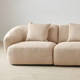 Willow Antelope Woven Fabric 3 Pieces Modular Sofa