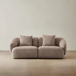 Willow Warm Taupe 2 Pieces Modular Sofa