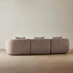 Willow Warm Taupe 3 Pieces Modular Sofa