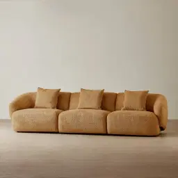 Willow Vintage Mustard 3 Pieces Modular Sofa
