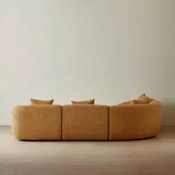 Willow Vintage Mustard Woven Fabric Modular Corner Sofa