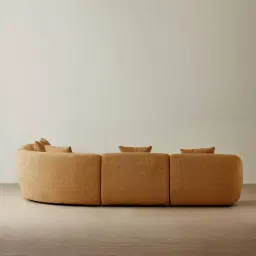 Willow Vintage Mustard Woven Fabric Modular Corner Sofa