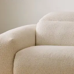 Mathias Pearl Beige Fabric 2 Pieces Modular Dual Electric Recliner with Console
