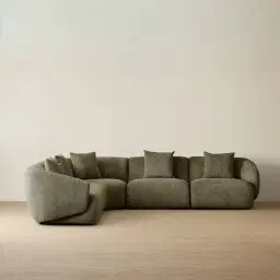 Willow II Winter Moss Woven Fabric Modular Corner Sofa