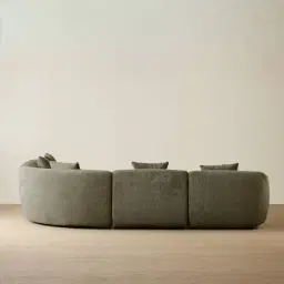 Willow II Winter Moss Woven Fabric Modular Corner Sofa