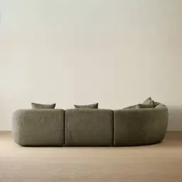 Willow II Winter Moss Woven Fabric Modular Corner Sofa