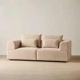 Riviera III Antelope 2 Pieces Modular Fabric Sofa