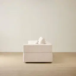 Riviera III Stone White 2 Pieces Modular Fabric Sofa