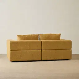Riviera III Tuscan Sun Chenille 2 Pieces Modular Fabric Sofa