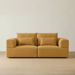 Riviera III Tuscan Sun Chenille 2 Pieces Modular Fabric Sofa