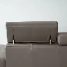 Aster Warm Stone Grey Modular Right Chaise Lounge - Black Legs