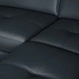 Aster Night Blue Modular Right Chaise Lounge - Black Legs