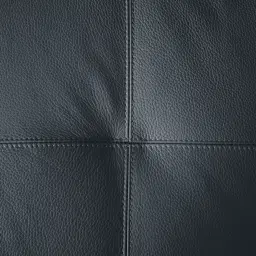 Elena Night Blue Leather 3-Seater Electric Recliner - Black Legs