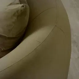 Everett Olive Green Velvet 2 Seater Sofa - Dark Brown Legs