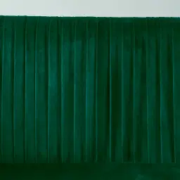 Crown Emerald Green Velvet 3-Seater Sofa - Champagne Gold Stainless Steel Legs