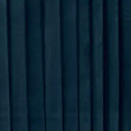 Crown Navy Blue Velvet 3-Seater Sofa - Champagne Gold Stainless Steel Legs