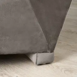 Stellan Mushroom Velvet Occasional Chair - Mushroom Velvet Arms