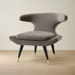 Tarrington Mushroom Velvet Occasional Chair