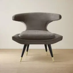 Tarrington Mushroom Velvet Occasional Chair