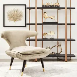 Tarrington Olive Green Velvet Occasional Chair