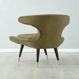 Tarrington Olive Green Velvet Occasional Chair