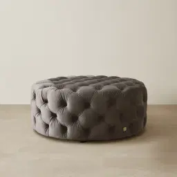 Kelly Mushroom Velvet Ottoman