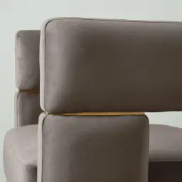 Daniella Mushroom Velvet Occasional Chair