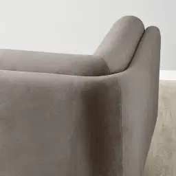 Clementine Mushroom Velvet Occasional Chair