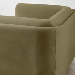 Clementine Olive Green Velvet Occasional Chair