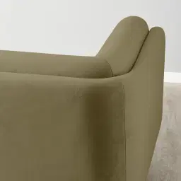 Clementine Olive Green Velvet Occasional Chair