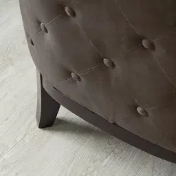 Berdine Mushroom Velvet Occasional Chair