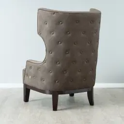 Berdine Mushroom Velvet Occasional Chair