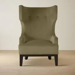 Berdine Olive Green Velvet Occasional Chair