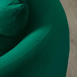 Everett Emerald Green Velvet 2 Seater Sofa - Dark Brown Legs